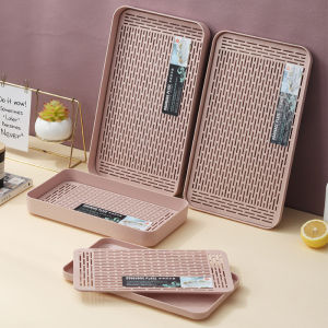 Plastic Water Draining Tray Long Rectangular