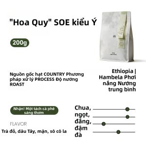 m2mcoffee | Hạt Cà Phê Ethiopia Tự Nhiên SOE Rang Vừa Nhẹ Vị Mận Chanh Leo
