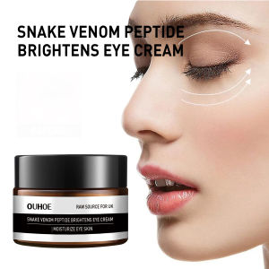 OUHOE | Snake Venom Peptide Eye Cream Anti Wrinkle Whitening Moisturizing Dark Circles Removal Fade Eye Bag Puffiness Lift Firm Eye Care