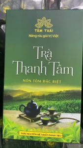 Trà Nõn Tôm Thanh Tâm 3 hộp 200g ( 6gói  100g) + 1 túi xách Trà Tâm Thái Trà Nõn Tôm Tân Cương Thái Nguyên đặc biệt