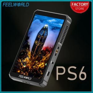 FEELWORLD PS6 5.5" OLED Touch Screen Camera Monitor 4K HDMI Auto Vertical Horizontal Perfect for TikTok Instagram Vertical Shoot
