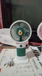 [Bisa Berdiri] Kipas Angin Genggam Mini Portable Bentuk Buah Warna Cantik Mini Fan Bisa Untuk Stand HP