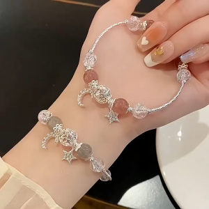 Gelang Manik Manik Retro Aesthetic Gelang Manik Manik Dengan Liontin Cantik