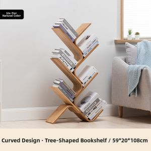 Simple Multi-functional Bamboo Bookshelf