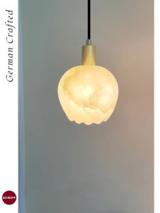 Schroff | Creative Pendant Light with Flower Bud Shape and Marble Design