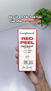 Serum Red Peel Compliment AHA 30% + BHA 2% Tái Tạo Da Dưỡng Sáng Giảm Mụn Hiệu Quả Chai 27ml