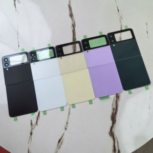 Back Glass Cover For SAMSUNG Z Flip 3 5G SM-F711 B N U Battery Case Rear Door Housing Lid Panel Shell Repair Parts +Camera Lens
