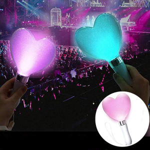15 Colors LED Glow Sticks Heart Shaped Battery Powered Glow Sticks Wedding Birthday Party Celebration Fluorescent Concert