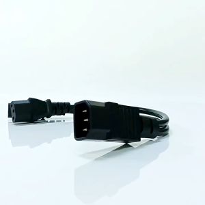 Kabel Power Cord C14 Ke C13 Kabel Splitter Extension 1 to 2 UPS Server Y Panjang 30cm