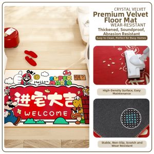 ZHIBAIJIA | Anti-Slip Soundproof Wear-Resistant Home Door Mat