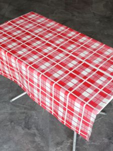 Disposable Plastic Tablecloth for Nursery Party Print Waterproof Home Use Square 180cmX180cm 10 Pieces Ins  Style
