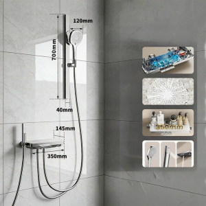 JOMOO | Piano Key Storage Gun Type Shower Head Without Top Spray Adjustable Shower Kit