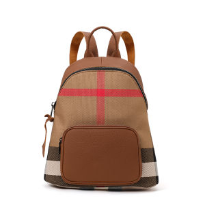 Ba lô da thật cho nữ túi nữ kẻ ca rô mới 2025 hợp thời trang túi kẻ sọc cao cấp Ba lô da bò thời trang