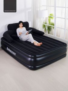 Bestway Inflatable Bed Double Size Outdoor Portable Thickened Mattress Home Use Leisure Furniture PVC Material Electric Pump