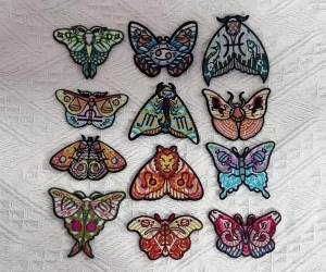 PRAJNA | Twelve Constellations Embroidered Patches For Clothes Embroidery Butterfly Aries Iron On Patches On Clothes Thermoadhesive Patch
