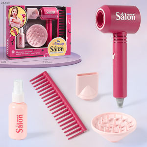 Girls Hairdressing Salon Role Play Toy Set Childs Pretend Play Beauty Salon Tools Princess Theme Dollhouse Accessories