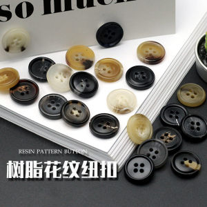 Black Resin Buttons for Mens Suit And Womens Coat Decorative round Versatile Clothing Accessories Chinese Style Fasteners