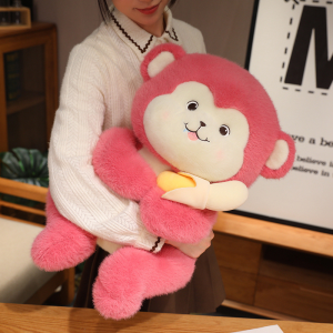 Đồ chơi Khỉ Kéo Chuối Gấu bông Khỉ ôm chuối lông mịn dễ thương mẫu mới