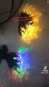 Dây đèn led chớp nháy kiểu giọt nước trang trí ngoài trời