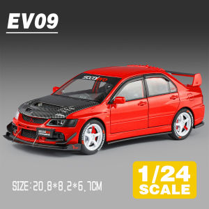 LEO 1:24 Mitsubishi Lancer EVO IX Diecast Model Car Alloy Cars Toys Collection Gift For Kids Boy Girl