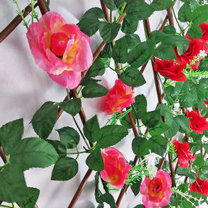 Tanaman Hias Bunga Mawar Rambat Plastik Artificial Ornamen Dekorasi Hiasan Rumah Buatan COD PBP113
