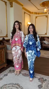 SETELAN batik Setelan wanita stelan dolby-kaftan