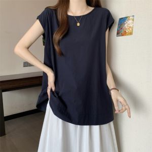 AIYITI | Plus Size Loose Belly Covering Sleeveless Blouse