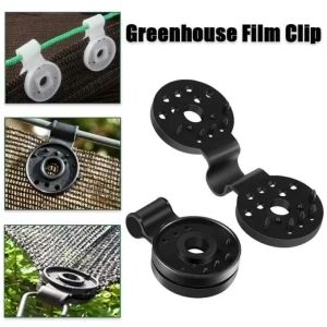 Home Fence Installation Hook Greenhouse Sunshade Net Hang Expand Tool Camping Awning Accessories Clamp Outdoor Tent Plastic Sun Shading Net 10/20/50 pc Clip