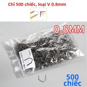 500 Chiếc Hot Staple 0.6/0.8 Mm Dây Hàn Nhựa Cho Xe Ô Tô Sửa Chữa Bảng Điều Khiển Đèn Giá Đỡ Phụ Tùng Ô Tô Hàn Nhựa Tiếp Liệu
