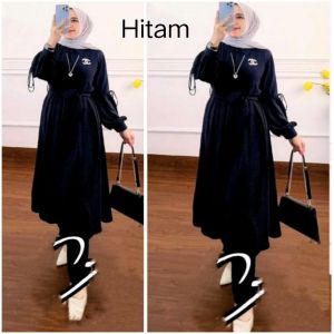 Setelan Tunik  Wanita Terlaris/One Set Tunik Wanita Kekinian/Baju Wanita Rayon Polos
