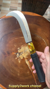 มีดตัดกล้วย มีดชำแหละกล้วยออกจากเครือหวี มีดปอกเปลือกผลไม้ มีดตัดผักผลไม้ มีดอเนกประสงค์ ใบมีดเหล็กกล้าคาร์บอนสูง (เหล็กแมงกานิส)