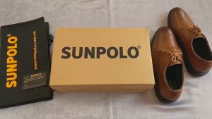 Giày Nam Da Thật Công Sở SUNPOLO SPH296 (Đen Nâu)