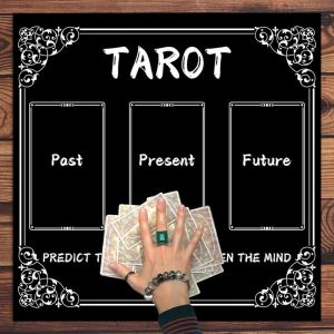 Khăn Trải Bàn Thờ Bài Tarot VIKAMA Phong Cách Hiện Đại Chất Liệu Polyester Giặt Máy Được Dùng Làm Vải Đọc Bài Trang Trí Lõi Khăn Trải Bàn Thờ Phù Thủy.