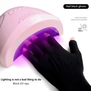 1Pairs Half Finger Work Gloves Thick 10 Needle Cotton Yarn Non Slip Wear Resistant Labor Protection Gloves Flexible Operation