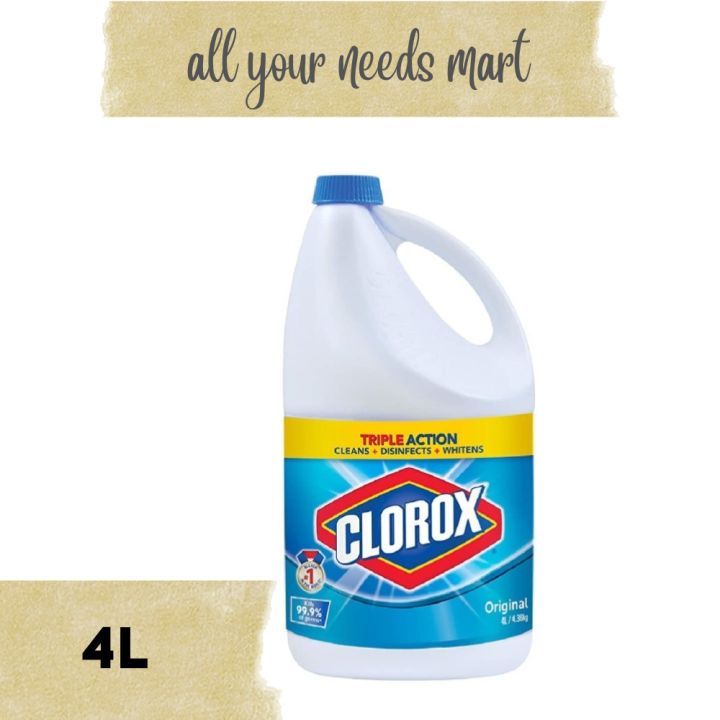 Clorox Liquid • Bleach Original • 4L Lazada PH