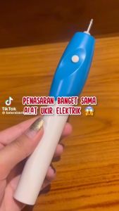♥ CANTIKA ♥ Alat ukir sendok gelas piring pahat kaca besi kayu plastik