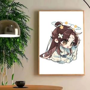 Bandai | Bộ Tranh Kim Cương 5D DIY - Tranh Nhân Vật Thiên Quan Tứ Phúc Dán Đầy Đủ Trang Trí Tường Nhà Món Quà Lý Tưởng Cho Người Yêu Nghệ Thuật