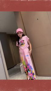 QUẦN JOGGER ỐNG RỘNG LƯNG CAO DÂY RÚT IN HỌA TIẾT GRAFFITI DÀNH CHO NỮ PHONG CÁCH SIÊU XỊN SÒ - DUBAI FASHION