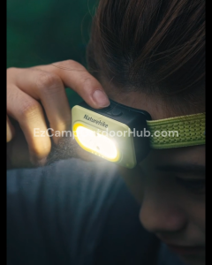 Naturehike Outdoor Headlamp Portable Ultralight Waterproof IP66 Sensor Rechargeable Adjustable Headlight Stepless Light Dimming Up To 50h Battery Life Camping Emergency Fishing