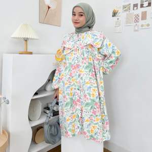 GANIA TUNIK MOTIF LAYER - TUNIK WANITA RENDA MOTIF RAYON VISCOSE