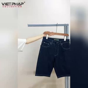 Quần Short Jeans Nam VIỆT PHÁP Chất liệu Jeans Cotton Cao Cấp co giãn độ bền màu cao 0323