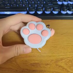 gantungan Kunci Fidget Mini Portable Bentuk Telapak Kaki Kucing murah