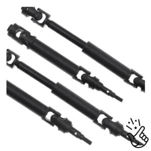 CVD ด้านหน้าด้านหลังเหล็กเพลาส่งสำหรับ TRAXXAS Raptor R F150 4X4 1/10อุปกรณ์เสริมโลหะอะไหล่อัพเกรด Rc Crawler รถบรรทุก