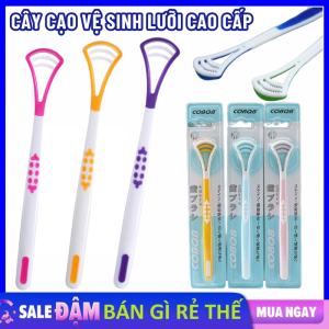 Dụng Cụ Vệ Sinh Lưỡi Cao Cấp Cây Nạo Lưỡi Cạo Sạch 99% Vi Khuẩn Loại Sạch Mảng Bám Lưỡi - Cây Rơ Lưỡi Bằng Nhựa PP Giúp Diệt Khuẩn Tăng Vị Giác