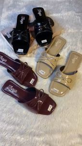 Sandal Wanita ELSA Teplek Trendy Motif Geometris - Nyaman & Stylish