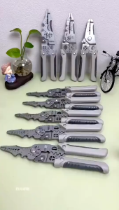 Wire stripping pliers multifunctional electrician pliers skin stripping and wire pressing pliers wire stripping tools wire stripping pliers
