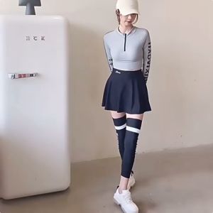 【SunnyBeach】Ready made stocks swimming suit for women Korean version of ins Short skirt Three piece set Split swimsuit Womens high waist swimsuits for women 游泳装女 swimming wear for women Conservative slimming Long sleeved swimsuit swimming suit women