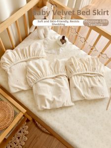 ANYOUBI | Thick Winter Velvet Baby Crib Sheet Mattress Protector