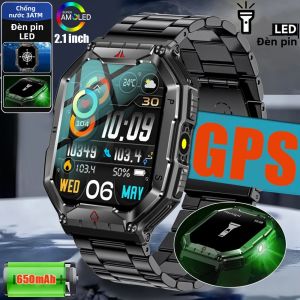 Đồng Hồ Thông Minh Bền Bỉ Dành Cho Người Lớn Với GPS Pin 650mAh Khả Năng Chống Nước 3ATM Gọi Bluetooth Chức Năng Thể Thao Theo Dõi Nhịp Tim Theo Dõi Giấc Ngủ - Nam/Nữ