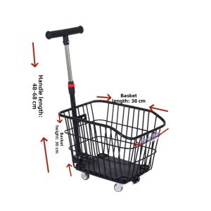 YUANZHENQICAI | Portable Pet Shopping Trolley